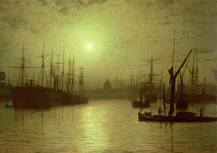 Nightfall On The Thames